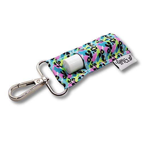 LippyClip Lip Balm Holder for Chapstick Rainbow Leopard