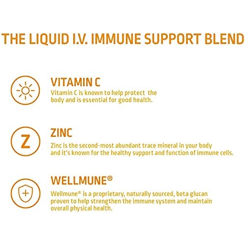 Liquid I.V. Hydration Multiplier + Immune Support, Easy Open Pack...