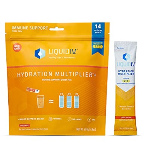 Liquid I.V. Hydration Multiplier + Immune Support, Easy Open Pack...