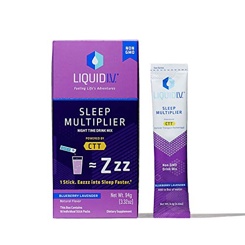 Liquid I.V. Sleep, Clean Sleep Support, Fast Acting, Natural Mela...