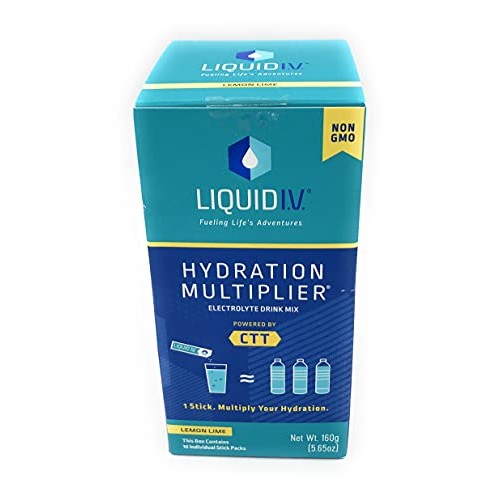 Liquid Iv, Hydration Multiplier Lemon Lime, 0.56 Ounce, 10 Pack