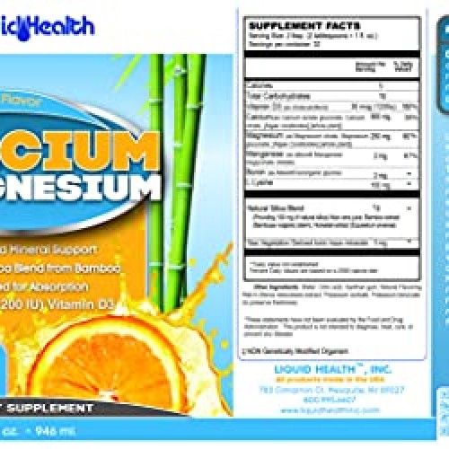 Liquid Health Products Calcium and Magnesium, 32 Fluid Ounce