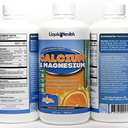Liquid Health Products Calcium and Magnesium, 32 Fluid Ounce