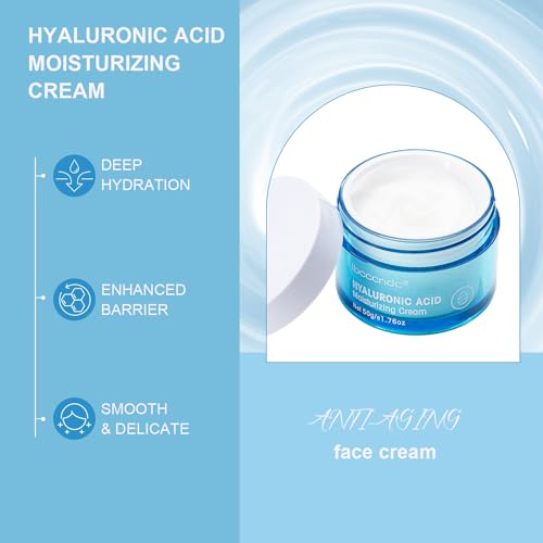 Lisara Moisturizer Face Cream, Hyaluronic Acid Moisturizer For Fa...