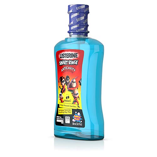Listerine Smart Rinse Kids Alcohol-Free Anticavity Fluoride Mouth...