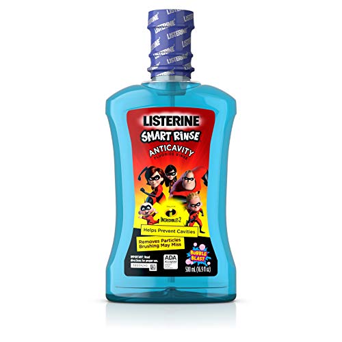 Listerine Smart Rinse Kids Alcohol-Free Anticavity Fluoride Mouth...