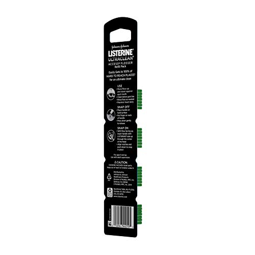 Listerine Ultraclean Access Disposable Snap-On Flosser Refill Hea...