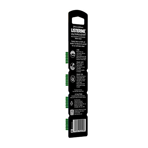 Listerine Ultraclean Access Disposable Snap-On Flosser Refill Hea...