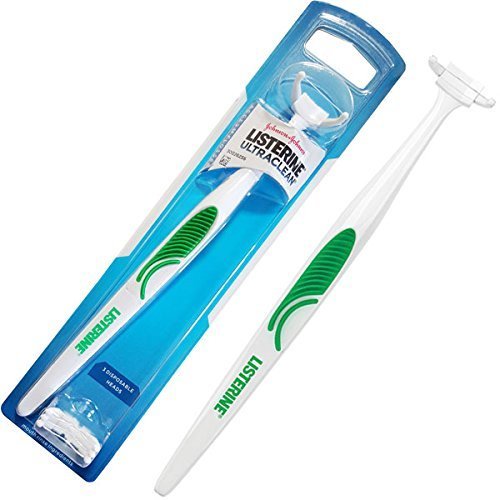 Listerine UltraClean Access Flosser with 3 Refill Heads Pack o...