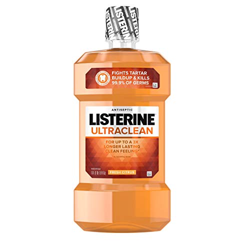 Listerine Ultraclean Oral Care Antiseptic Mouthwash with Everfres...