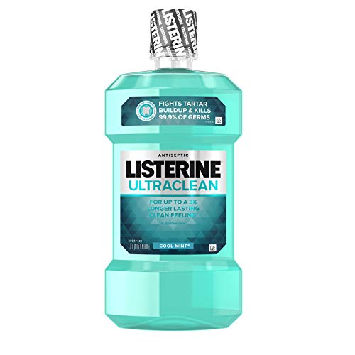 Listerine Ultraclean Oral Care Antiseptic Mouthwash with Everfres...