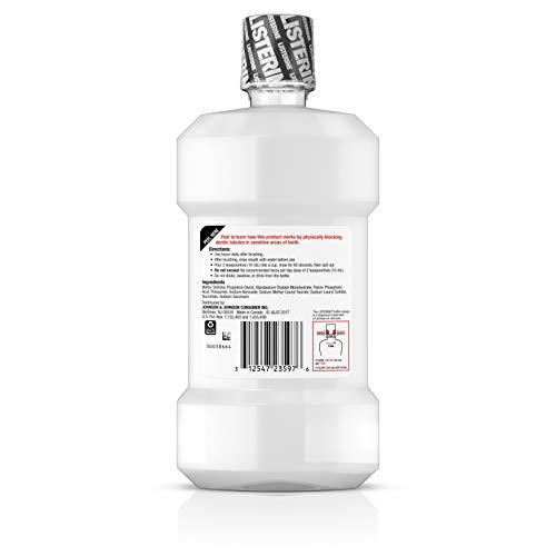 Listerine, Zero Alcohol Mouthwash 24hour Relief for Painful Tooth...