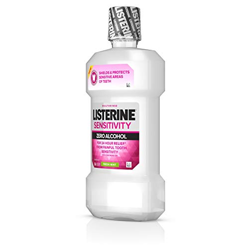 Listerine, Zero Alcohol Mouthwash 24hour Relief for Painful Tooth...