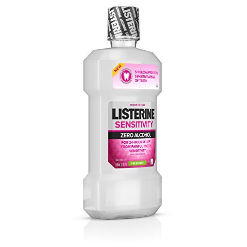 Listerine, Zero Alcohol Mouthwash 24hour Relief for Painful Tooth...