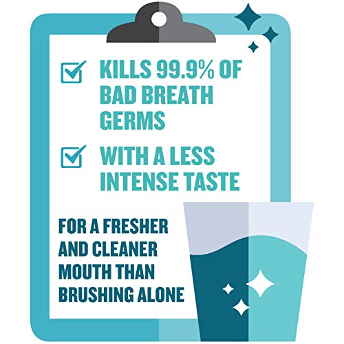 Listerine Zero Alcohol Mouthwash, Less Intense Alcohol-Free Oral ...