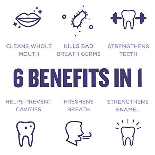 Total Care Anticavity Mouthwash, 6 Benefit Fluoride Mouthwash for...