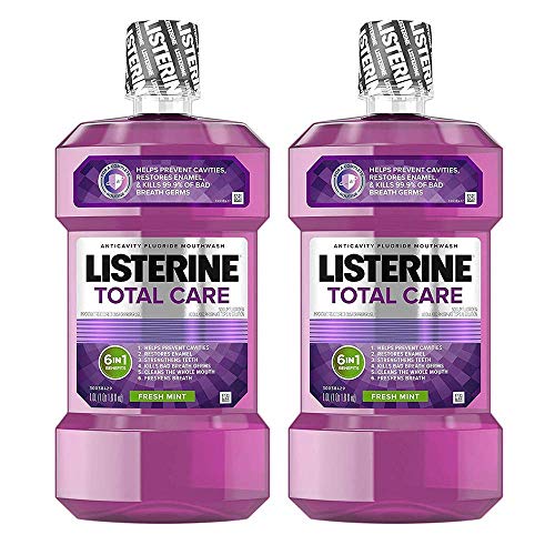Total Care Anticavity Mouthwash, 6 Benefit Fluoride Mouthwash for...