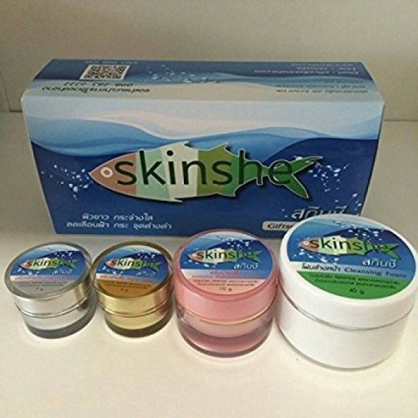 1 set x skinshe baby face cream set, whitening, lightening, acne ...