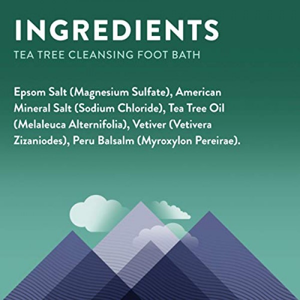 Little Moon Essentials Cleansing Foot Bath Salt, Tea Tree, 13.5 oz.
