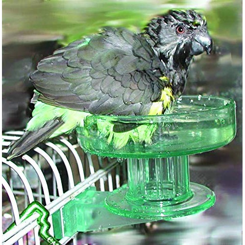 Lixit Quick Lock Bird Cage Bath for Lovebirds, Canaries, Finches,...