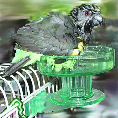 Lixit Quick Lock Bird Cage Bath for Lovebirds, Canaries, Finches,...