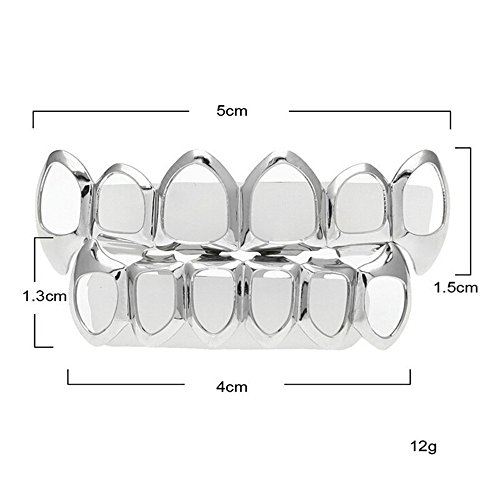 Longay 1Pcs Hip Hop Teeth Grillz Top Or Bottom Mouth Teeth Grills...
