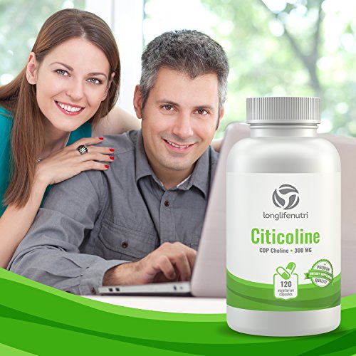 CDP Choline 300mg - 120 Vegetarian Capsules Made in US...