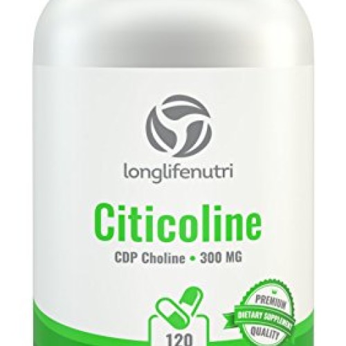 CDP Choline 300mg - 120 Vegetarian Capsules Made in US...