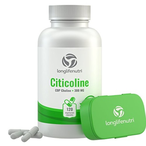 CDP Choline 300mg - 120 Vegetarian Capsules Made in US...