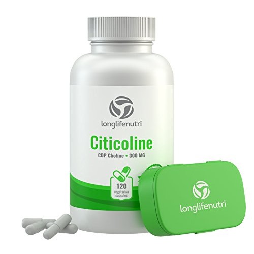 CDP Choline 300mg - 120 Vegetarian Capsules Made in US...