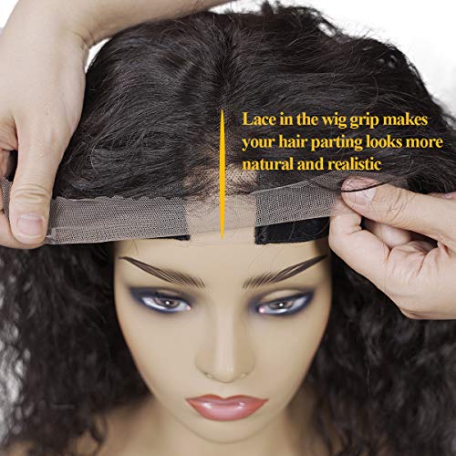 LONGQI Wig Grip Headband with Transparent Lace for Wigs & Frontal...