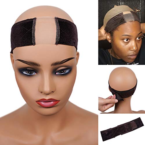 LONGQI Wig Grip Headband with Transparent Lace for Wigs & Frontal...