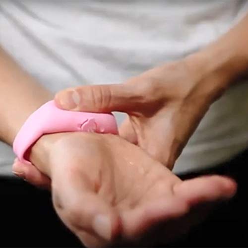 Hand Sanitizer Silicone Refillable Wristband Wearable Hand Saniti...