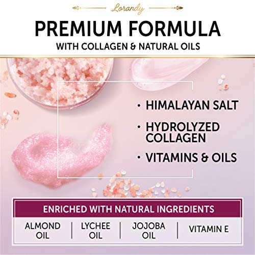 Lorandy Himalayan Salt Scrub - Made in USA - Infused with Collage...