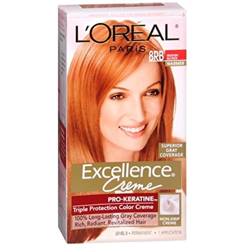 LOreal Excellence Creme 8RB Medium Reddish Blonde Warmer 1 Eac...