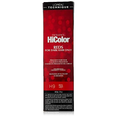 Loreal Excellence Hicolor H09 Tube Red Hot 1.74 Ounce 51ml