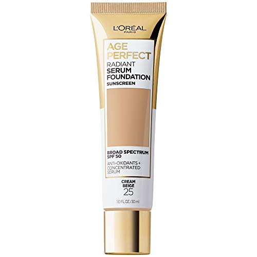 LOreal Paris Age Perfect Radiant Serum Foundation with SPF 50, C...