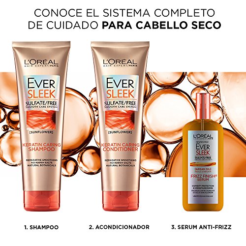 LOreal Paris EverSleek Sulfate Free Frizz Finish Oil-In-Serum, 4...