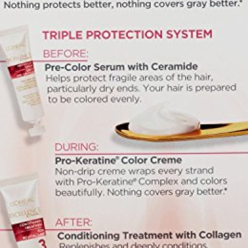 LOreal Paris Excellence Creme Triple Protection Hair Color, Ligh...