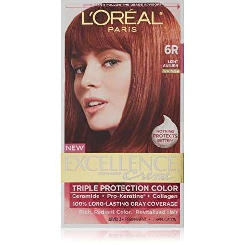 LOreal Paris Excellence Creme Triple Protection Hair Color, Ligh...