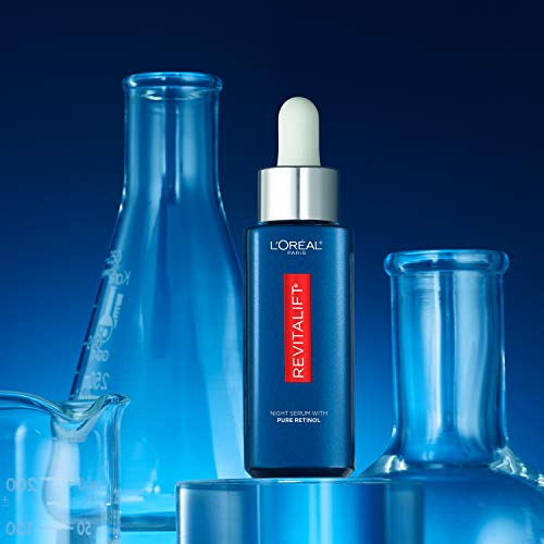 LOreal Paris Retinol Serum for Face, Night Serum 0.3% Pure Retin...