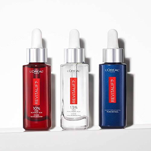 LOreal Paris Retinol Serum for Face, Night Serum 0.3% Pure Retin...