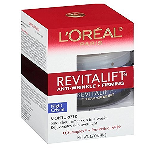 LOreal Paris, RevitaLift Anti-Wrinkle + Firming Night Cream Mois...
