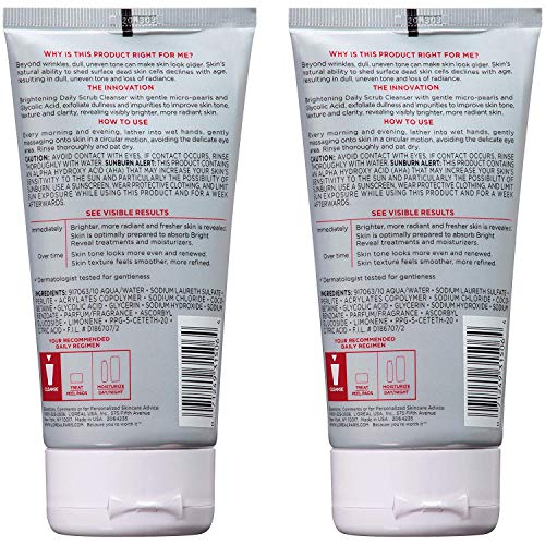 LOreal Paris Skin Care Revitalift Bright Reveal Cleanser, 10 Flu...