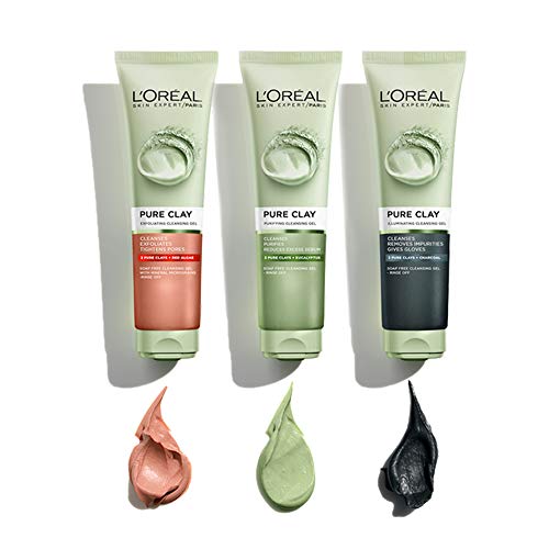 LOreal Paris Skincare Pure-Clay Facial Cleanser with Red Algae f...