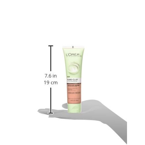 LOreal Paris Skincare Pure-Clay Facial Cleanser with Red Algae f...