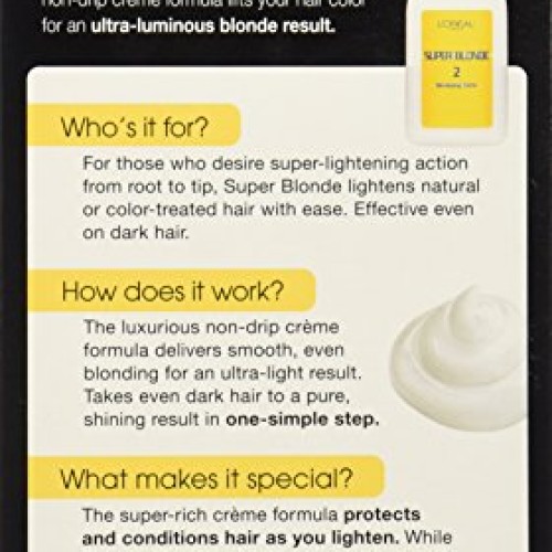 LOreal Paris Super Blonde Creme Lightening Kit, 205 Light Brown ...