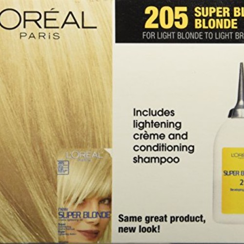 LOreal Paris Super Blonde Creme Lightening Kit, 205 Light Brown ...