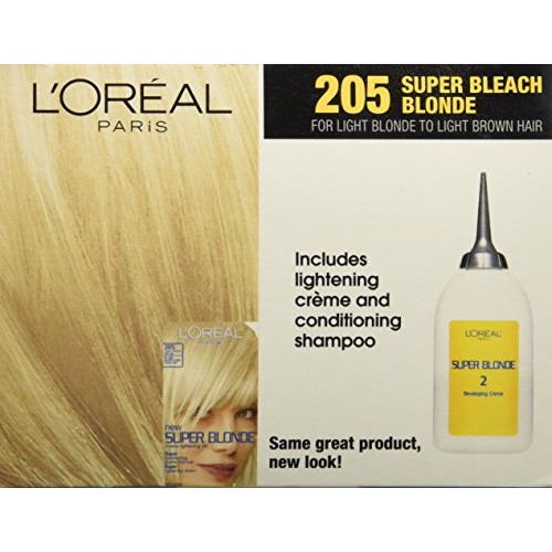 LOreal Paris Super Blonde Creme Lightening Kit, 205 Light Brown ...