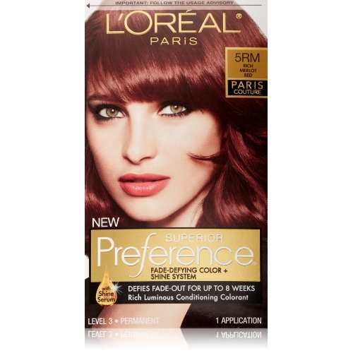 LOreal Paris Superior Preference Hair Color, 5RM Rich Merlot Red